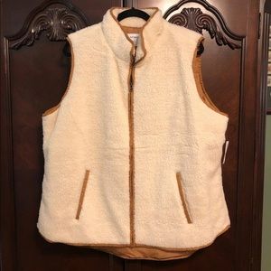 Plus size Sherpa vest